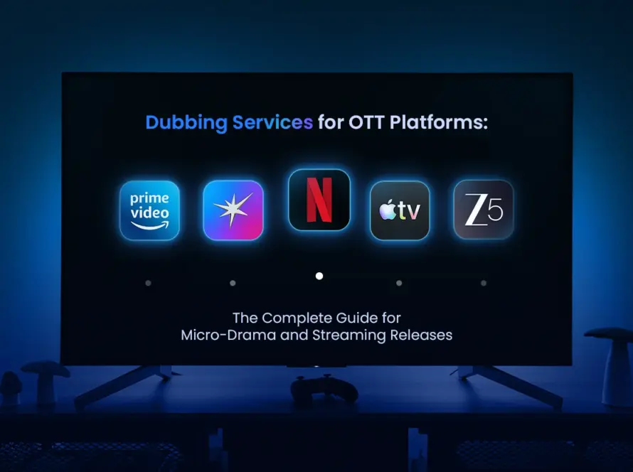 Dubbing Services for OTT Platforms - Sukudo Studios
