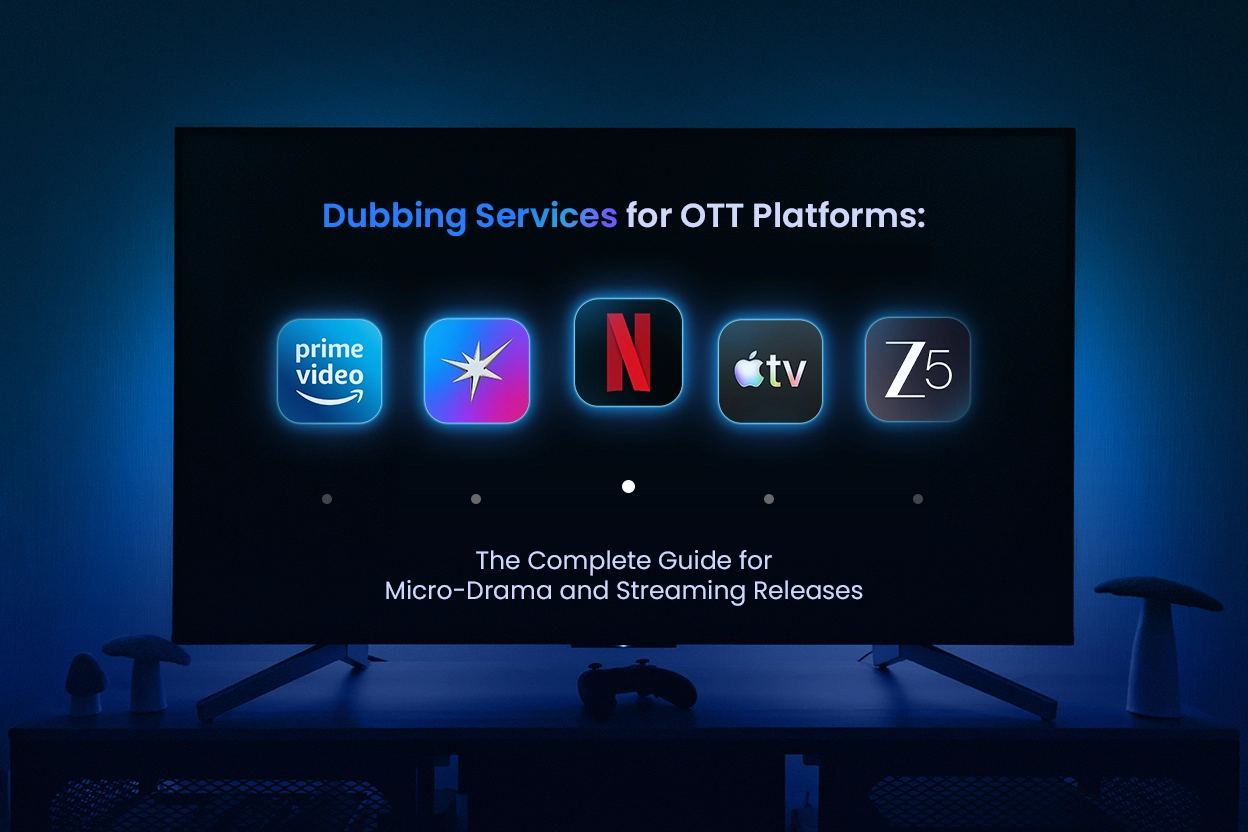 Dubbing Services for OTT Platforms - Sukudo Studios
