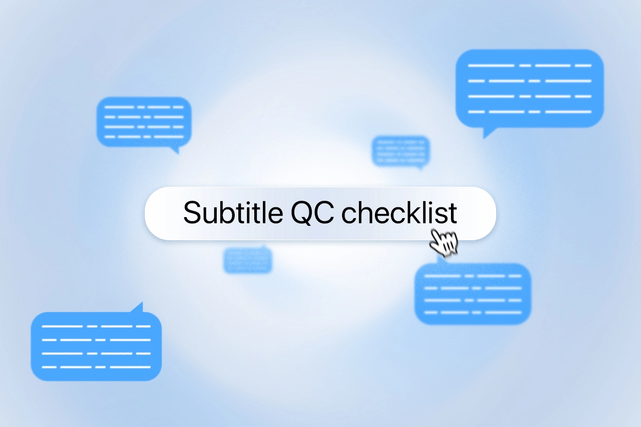 subtitle QC checklist - Sukudo Studios