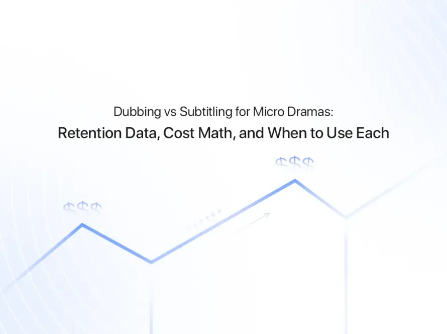 Dubbing vs subtitling comparison for micro dramas — retention rates and cost analysis
