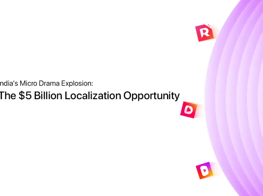 Micro drama dubbing and localization opportunity in India — market growth infographic