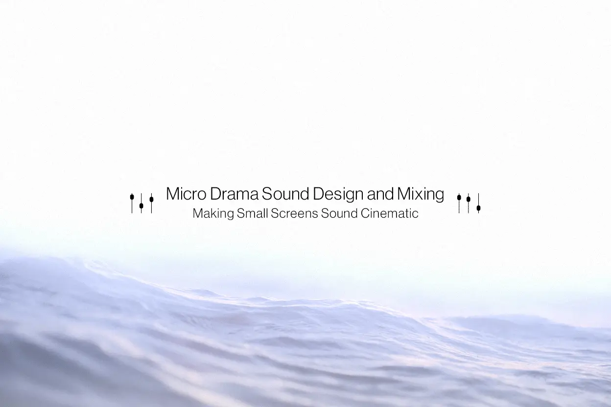 Micro drama audio post-production, sound design mixing and mastering workflow for mobile content